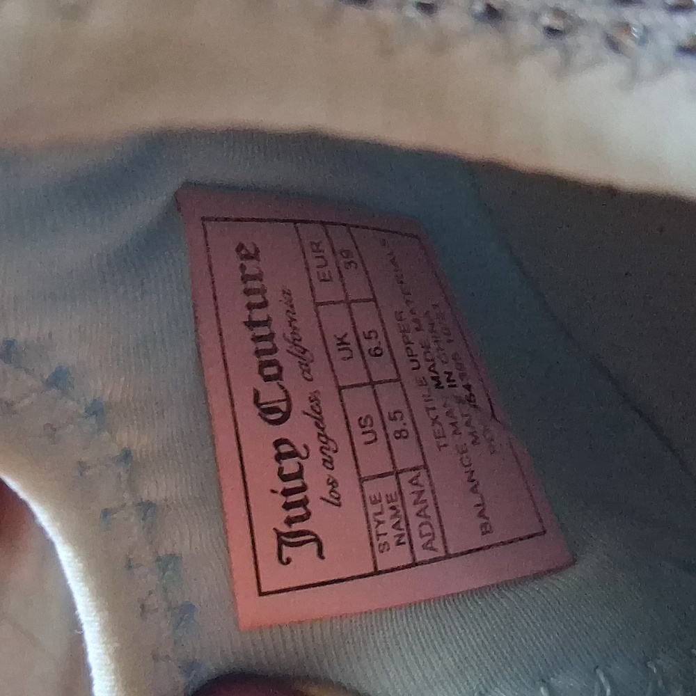 Juicy Couture Light Blue Textile Sneakers - Picture 2 of 6